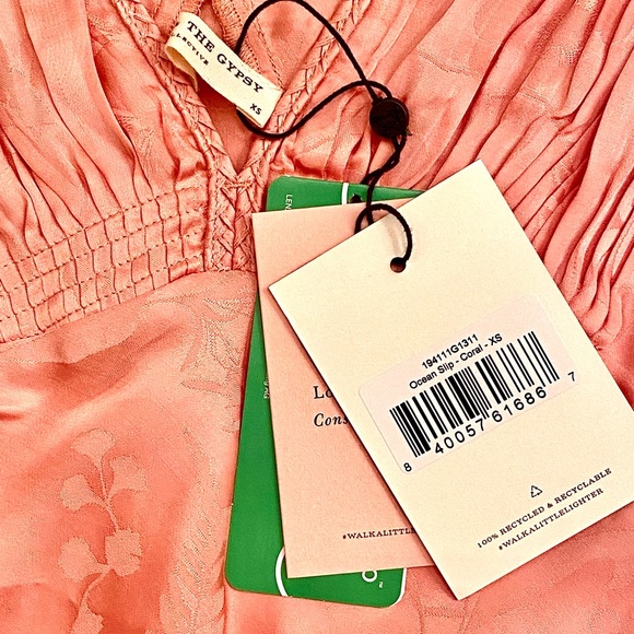 πΊπHPππΊ NWT Spell & The Gypsy Ocean Slip Dress Coral - Picture 16 of 16